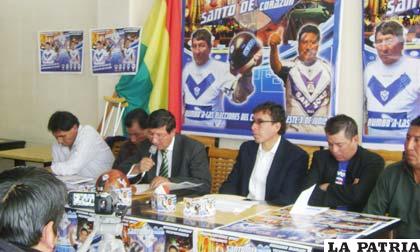 Frente Santo de Corazón ayer en acto público