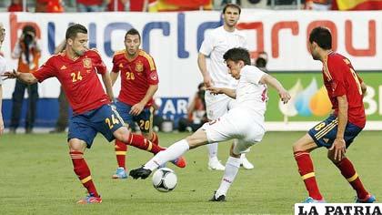 Del partido España ante Serbia (foto: abc.es)