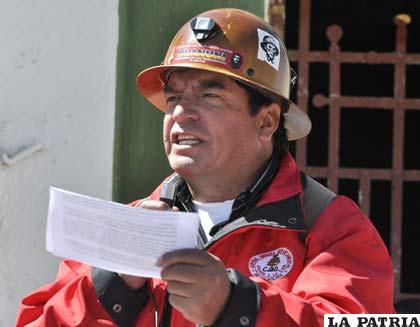 El secretario ejecutivo de la COD Vladimir Rodríguez, en efusivo discurso