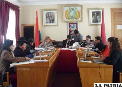 Sesión del Concejo Municipal