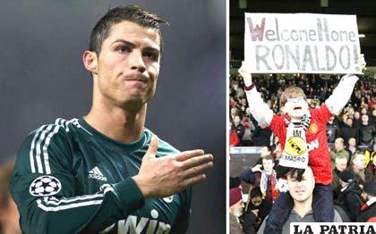 Ronaldo sería bienvenido en el Manchester United