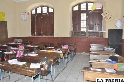Aulas de colegios quedaron vacías