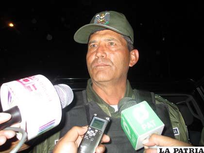 El comandante General de Policía, coronel Alberto Aracena, anoche