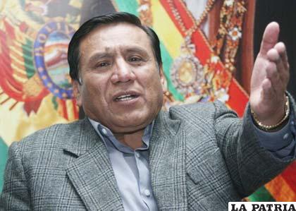 Ministro de Trabajo, Daniel Santalla