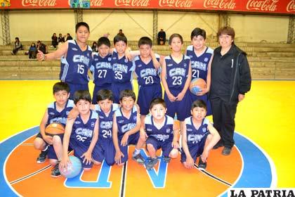 Jugadores del equipo infantil de Club Atlético Nacional
