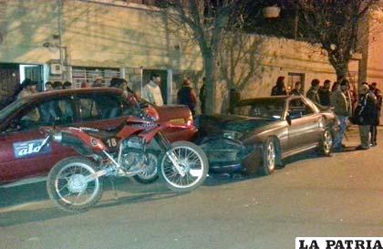 El incidente originó un choque en cadena en la calle La Paz