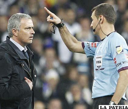 Para colmo, Mourinho ayer fue expulsado