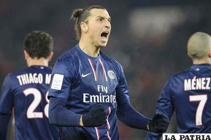 Zlatan Ibrahimovic, delantero del Paris Saint Germain