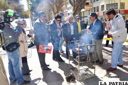 Inusual protesta de los periodistas contra los avasallamientos
