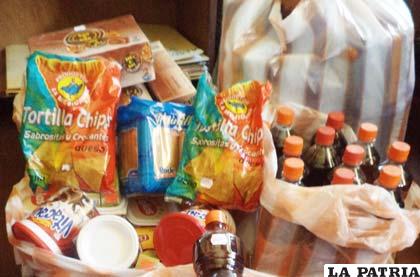 Productos decomisados en operativo de Senasag