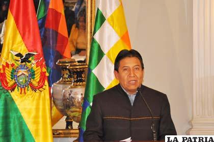 David Choquehuanca, canciller boliviano