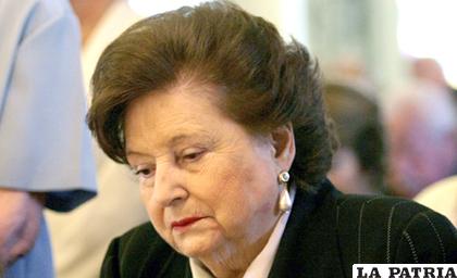 Lucía Hiriart, viuda de Augusto Pinochet