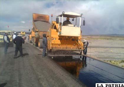 Obras en la carretera Ancaravi-Turco