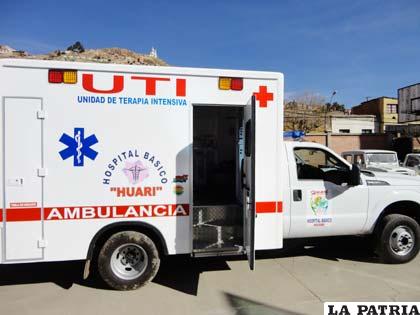 Ambulancias equipadas circularán en el departamento