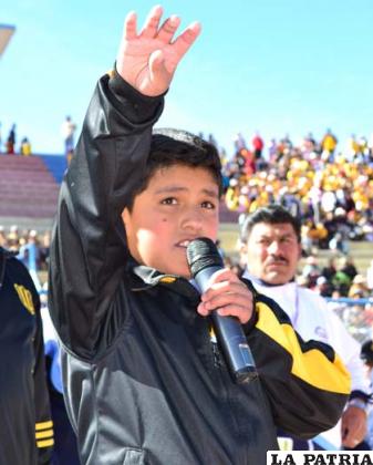 José Aramayo en la promesa deportiva