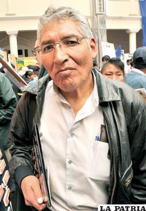 Raúl Quiroga, el responsable departamental de PT