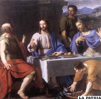 Ellos invitan a Jesús a su casa y lo reconocen cuando parte el pan