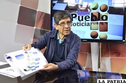 Presidente de YPFB, Carlos Villegas, en el programa “El Pueblo es Noticia