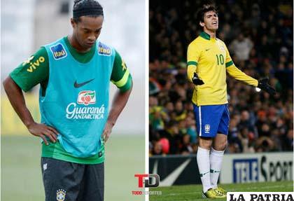 Ronaldinho y Kaká al margen de la selección brasileña