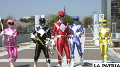 Una de las generaciones de los Power Rangers