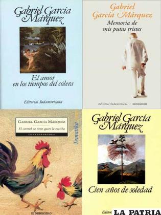 Algunos de los títulos de las obras escritas por Gabriel García Márquez
