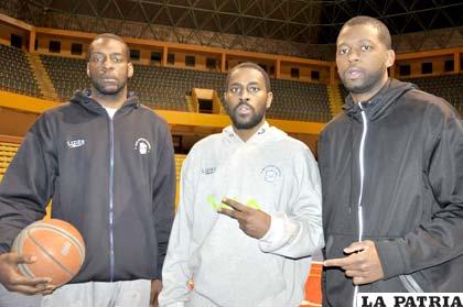 Darllens Evans, Tim Parham y Tyrone Nared, jugadores de CAN