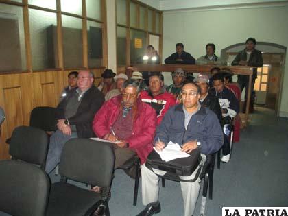 Los participantes en el taller de energía