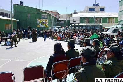 El acto se realizó en el comando departamental de Policía