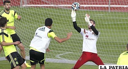 El entrenamiento de la selección española en la Ciudad del Fútbol