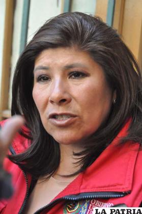 Rossío Pimentel, alcaldesa municipal de Oruro