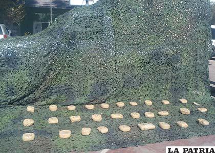 Droga incautada por la Felcn