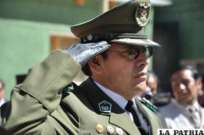 Coronel Marlon Rodolfo Luizaga Zelaya, comandante departamental de la Policía