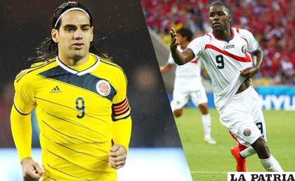 Falcao y Campbell son los máximos referentes en el ataque de sus selecciones