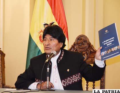 El Presidente Evo Morales asegura que demanda ante la CIJ será positiva para Bolivia