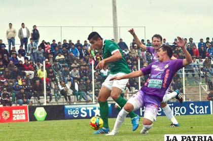 La acción del partido que tuvo pocas emociones