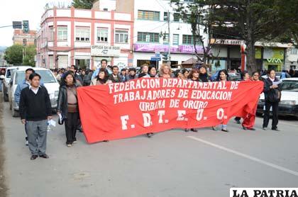 Los profesores saldrán una vez más a las calles, en la segunda marcha del año
