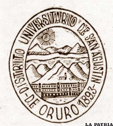 Primer escudo de la Universidad