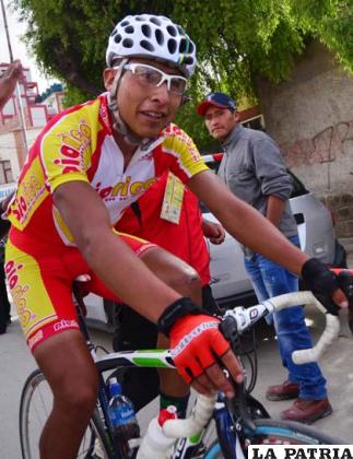 El ciclista orureño Basilio Ramos