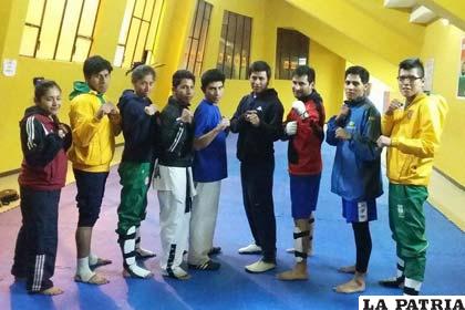 Taekwondistas orureños que participarán en el evento