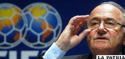Joseph Blatter, actual presidente de la FIFA