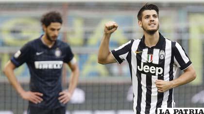 Álvaro Morata es el goleador de Juventus
