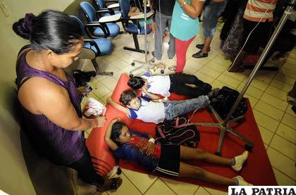 Niños intoxicados reciben atención médica de urgencia