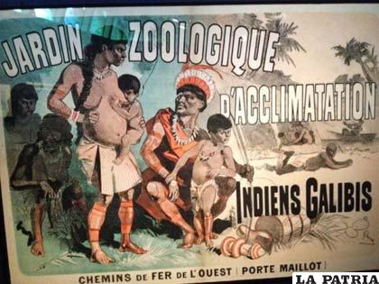 Un anuncio del Jardín Zoológico de Aclimatación