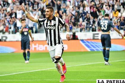 Pereyra fue autor de uno de los goles del Juventus