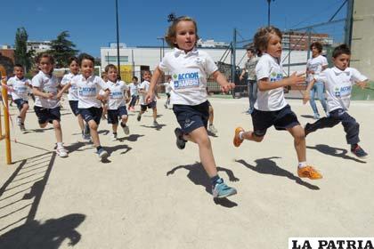 Niños participaron de la decimoctava Carrera contra el Hambre en España
