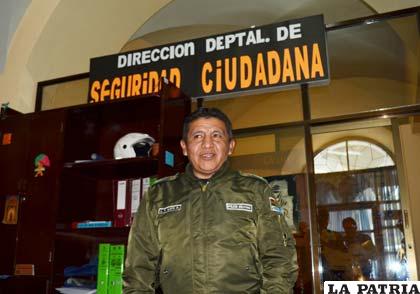 Luis Fernando Ajata, director departamental de Seguridad Ciudadana