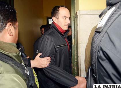 Jorge Valda ex abogado del fugitivo Martín Belaúnde tras ser detenido