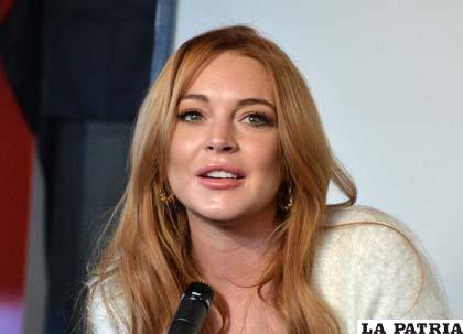 La actriz y cantante Lindsay Lohan