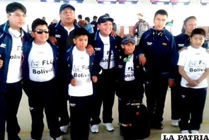 Los siete escolares del colegio Karl Alexander de la ciudad de El Alto /correodelsur.com