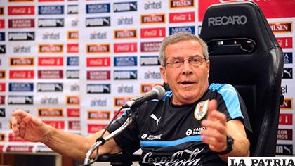 ?scar W. Tabárez, entrenador del combinado uruguayo